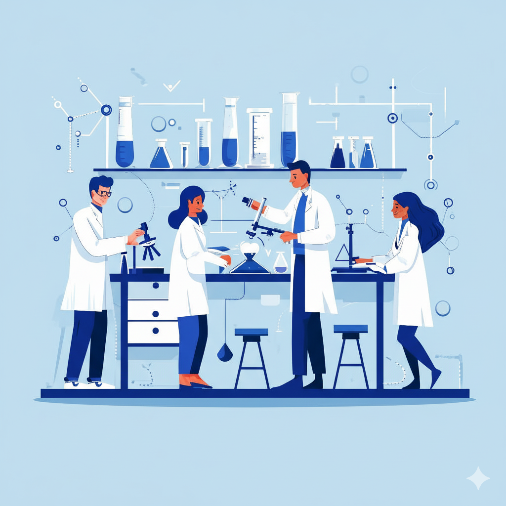 Lab Test Booking Illustration
